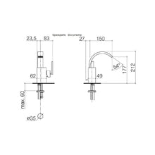 Load image into Gallery viewer, 33.600.785.00 Mem Bidet Mixer Finish:Chrome