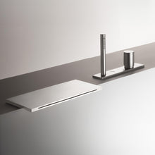 Load image into Gallery viewer, Milano 31933065 Deck-Mounted Bath Mixer in
Brushed Stainless with Shower Set