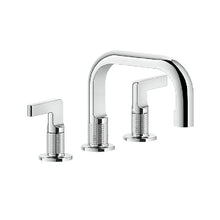 Load image into Gallery viewer, INCISO 58011.031 Three-holes basin mixer with flexible hoses with waste in 031 Chrome