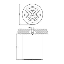 Load image into Gallery viewer, Segni 33031.238 Ceiling-Mount Overhead Shower in Steel Mirror Size : 218 mm Diameter X 270 mm