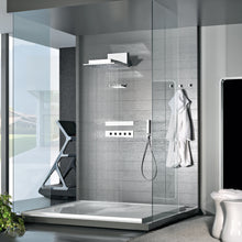 Load image into Gallery viewer, Gessi Rettangolo 35005.031 Three-Way Thermostatic Built-In Part Mixer Finish: Chrome