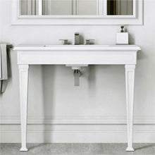 Load image into Gallery viewer, Eleganza Sit-on/Wall hung Basin 46813.521 with Eleganza 46817.521 Set of Legs in White