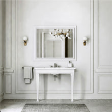Load image into Gallery viewer, Eleganza Sit-on/Wall hung Basin 46813.521 with Eleganza 46817.521 Set of Legs in White