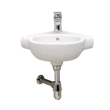 Load image into Gallery viewer, A32724C000 (EU) N-Meridian corner washbasin w/fix. size: 350 x 350 mm in white