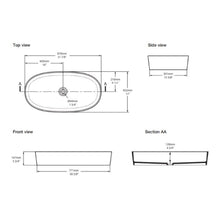 Load image into Gallery viewer, IOS 80 VB-IOS-80 WASHBASIN 810 X 430 X 147 mm in White QUARRYCAST™