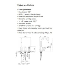 Load image into Gallery viewer, 27.322.885.00 Tara Logic Bath-Shower Mixer with Cover Plate and 220 mm Projection