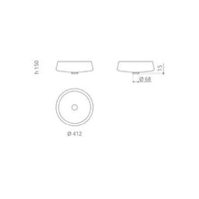 Load image into Gallery viewer, Exte Aluexteta02 Basin Made Of Alumix 420 X 420 X 145mm in Black and Silver