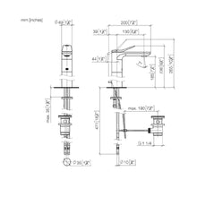 Load image into Gallery viewer, Lissé 33506845-00 Deck-mounted Single-lever Basin Mixer w/Pop-up Waste in Polished Chrome