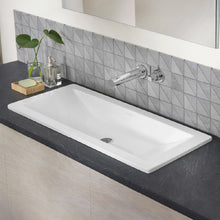Load image into Gallery viewer, Rossendale 91 Du-Ros-91-10 Build-In Wash Basin 916 X 382 X 148 mm in White QUARRYCAST™
