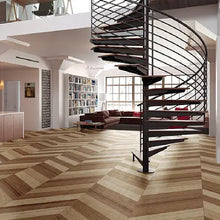 Load image into Gallery viewer, Woodlines tiles in Losanga Shorea A Dimensions: 14.65 x 79.8 x 10 mm