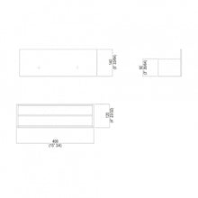 Load image into Gallery viewer, Sen ASEN0919.N towel holder 400 x 120 x 140 mm in black