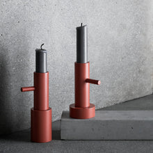 Load image into Gallery viewer, 840098 candlestick single #2 40 x 130 mm in terracotta