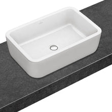 Load image into Gallery viewer, Architectura 412760R1 rectangular wash basin 600mm in white alpin ceramicplus