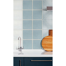 Load image into Gallery viewer, Ritmic in celeste 150 x 150 mm