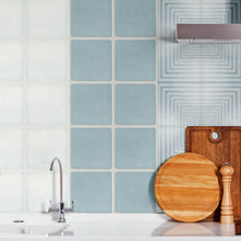 Load image into Gallery viewer, Ritmic in celeste 150 x 150 mm