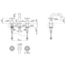 Load image into Gallery viewer, E-11310-C18B three-hole wash basin mixer in brushed nickel