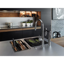 Load image into Gallery viewer, 120.0551.216 Vital Capsule 2 in 1 single dispense filter tap in chrome and gunmetal