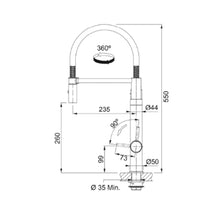 Load image into Gallery viewer, 120.0551.219 Vitual Capsule 2 in 1 semi-professional filter tap in chrome and gunmetal 2合1半專業過濾龍頭