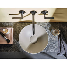 Load image into Gallery viewer, 3900 000 082 Terra dish basin D300mm in silk matt without tap hole and overflow, with drain valve and valve cap