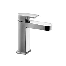 Load image into Gallery viewer, 51 13 V004F wash basin mixer in matt black with handle and waste