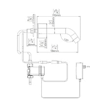 Load image into Gallery viewer, 237800 Extreme CS wall mounted sensor faucet in matt black