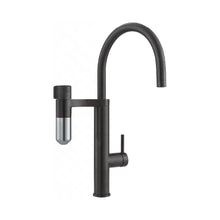 Load image into Gallery viewer, 120.0551.241 Vitual Capsule 2 in 1 filter tap in matt black and silk steel PVD with J-spout 2 合 1 過濾龍頭 - J 型出水咀