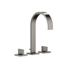 Load image into Gallery viewer, MEM 20713782-99 Deck-mounted Twin Handle Basin Mixer w/Pop-up Waste in Dark Platinum Matt