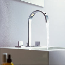 Load image into Gallery viewer, MEM 20713782-99 Deck-mounted Twin Handle Basin Mixer w/Pop-up Waste in Dark Platinum Matt