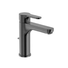 Load image into Gallery viewer, A5A3B09NMN L20 Monoblock basin mixer with spring waste in brushed dark black