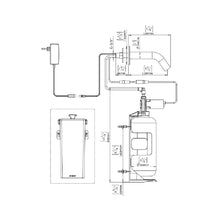 Load image into Gallery viewer, 237890 Extreme CS soap dispenser E Delivers liquid soap brass spout, powered by 12V transformer in special finish Matt Black