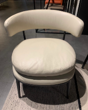 Load image into Gallery viewer, Caratos SCA69 Armchair, 685w x 670d x 685h mm, Frame Graphite Painted 0252G, Leather Alfa 201