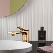 Load image into Gallery viewer, Lissé 33521845-46 (XV-009807) Deck-mounted Basin Mixer in Champagne Matt