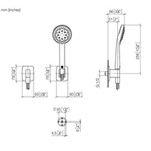 Load image into Gallery viewer, Lissé 27803845-46 (XV-010501) Handshower Set in Champagne Matt