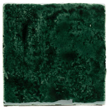 Load image into Gallery viewer, Glazed Tile, X044 Metallic Green Explosion, Field Tiles Square 140x140x10mm, in Glossy Translucent