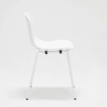 Load image into Gallery viewer, Holi TO-1611 Chair Shell, 485w x 510d x 330h mm, Frame White Polypropylene & Holi TO-1601 Chair base, 485w x 510d x 465h mm, Frame White Metal