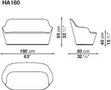 Load image into Gallery viewer, Harbor HA160 Sofa, 1600w x 830d x 850h mm, Fabric Edit 2812251