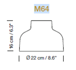 Load image into Gallery viewer, M64 Valsells HEL03 + HEF01 + M6413 Pendant Lamp, D220 x 160 (500-8250)h mm, Canopy Black Surface Rosette , Lampshade Reddish Orange, with black cable, Built-in LED 7.7W , 2700 K, 752 lm