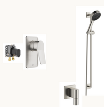 Load image into Gallery viewer, 36020845-06 + 3502097090 + 26403980-06 + 28450980-06 ONE WAY SHOWER BUNDLE IN PLATINUM MATT