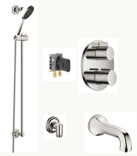 Load image into Gallery viewer, 2-WAY THERMOSTATIC BATH & SHOWER BUNDLE IN PLATINUM