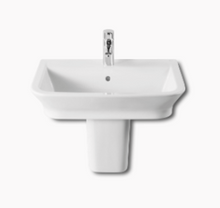Load image into Gallery viewer, A327475000 (EU) + 3-37472 Gap wash basin with Semi-Pedestal Size: 550 x 470 mm in White