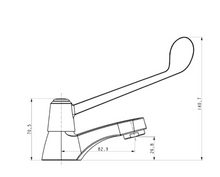 Load image into Gallery viewer, N0923 Novita basin tap with F1/2” x F1/2” inlet flexible hose in chrome