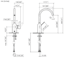 Load image into Gallery viewer, VAIA 33521809-46 (XV-008984) Deck-mounted Single-lever Basin Mixer in Champagne Matt