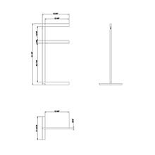 Load image into Gallery viewer, Rettangolo 20939.149 Standing Set with Towel Rails in Finox