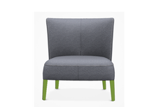 Load image into Gallery viewer, Febo 2801T Armchair with high back and without cover, 730w x 730d x 790h mm with Still 7917 upholstery, 1400w x 1000L mm, Fabric 0641