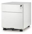 Load image into Gallery viewer, BF mobile pedestal, 300w x 520d x 540h mm, Frame White with number digital lock