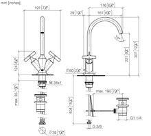 Load image into Gallery viewer, VAIA 22513809-00 (XV-017962) Single-hole basin mixer with pop-up waste in chrome, without logo
