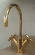 Load image into Gallery viewer, Tara 22513892-49 Basin Mixer in Cyprum with Pop-Up Waste and 165mm Projection