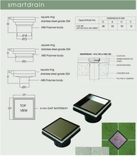 Load image into Gallery viewer, H15/80 25.01.001.00001 smart drain H15/80 D88 d83 H90 h15
