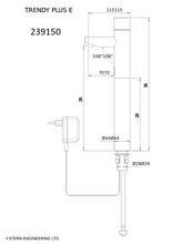Load image into Gallery viewer, 239150 Trendy Plus E Sensor Pillar Tap, A/C Operated Finish: Chrome