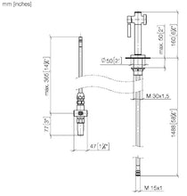 Load image into Gallery viewer, Maro 33.826.795.00 Single Level on Right Sink Mixer 235mm with 27.718.970.00 Rinsing Spray Set, Generic Finish: Chrome